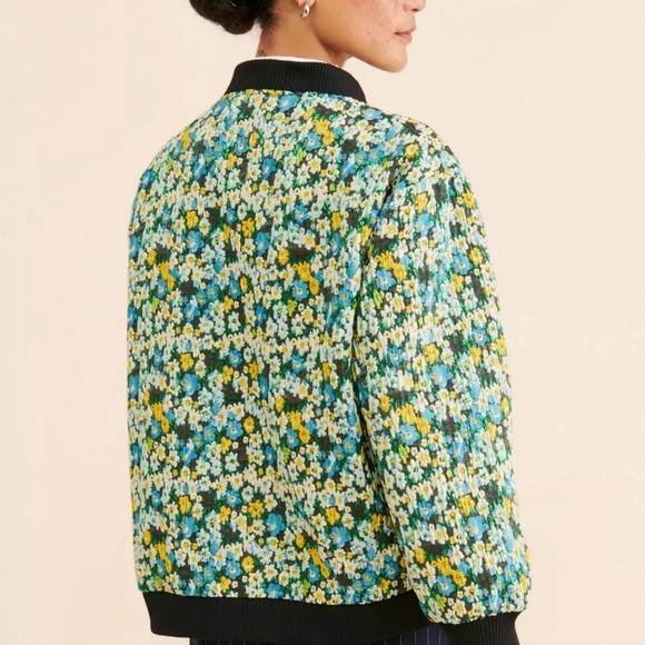 Sister Jane Floral Bomber Jacket Medium - Picture 5 of 5